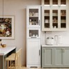 67" Tall Bathroom Storage Cabinet with 4 Doors & Flip Glass Drawer,  Freestanding Organizer for Kitchen, Pantry, Living Room - 2 of 4