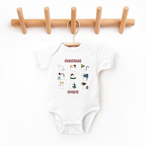 The Juniper Shop Christmas Spirits Red Words Baby Bodysuit - 1 of 3