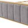 ORRD Queen Upholstered Bed Frame with Tufted Headboard, Modern Fabric Platform Bed for Cozy Bedroom Sanctuary,Beige - 2 of 4