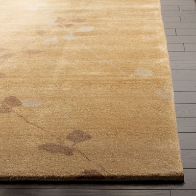 Amber Hand-Knotted Wool Trellis Rectangular Area Rug