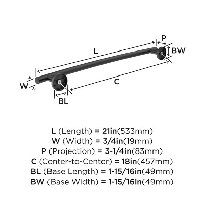 Matte Black Stainless Steel Wall Mounted Towel Bar