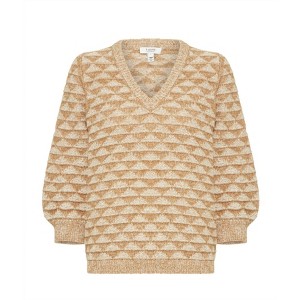 Women's Wo's Byorima V Neck 3/4 Sleeve Sweater - b.young - 1 of 3