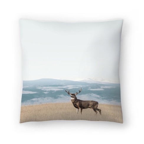 Reindeer throw hot sale pillows