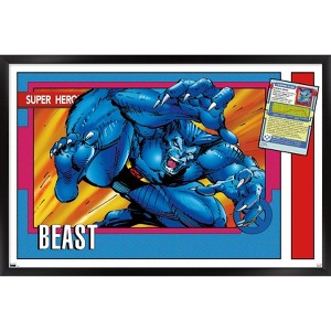 Trends International Marvel Trading Cards - Beast Framed Wall Poster Prints - 1 of 4