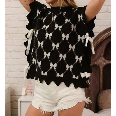 Women's The Marie Bow Sweater Vest - BiBi