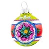 Christopher Radko 2.0 Inch Vintage Reflectors Set Stripes Glitter Tree Ornament Sets - 2 of 3