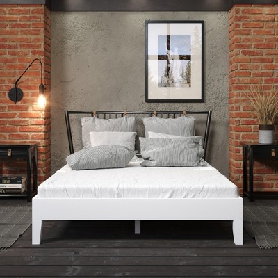 Full Size Platform Bed with Sturdy Frame for Bedroom