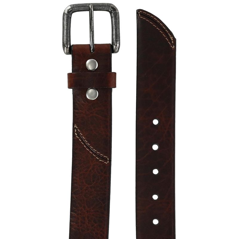CrookhornDavis Men's The Crossfire 40mm Genuine Bison Leather Belt, 2 of 5