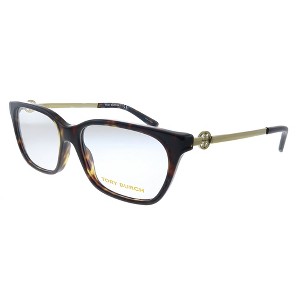 Tory Burch TY 2107 1800 Womens Square Eyeglasses Dark Tortoise 50mm - 1 of 3