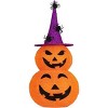 Halloween Decorations, 3FT Halloween Collapsible Pumpkin Decorations with 8 Lighted Mode Jack o Lantern Pumpkins for Outdoor Indoor Garden Yard - 2 of 4