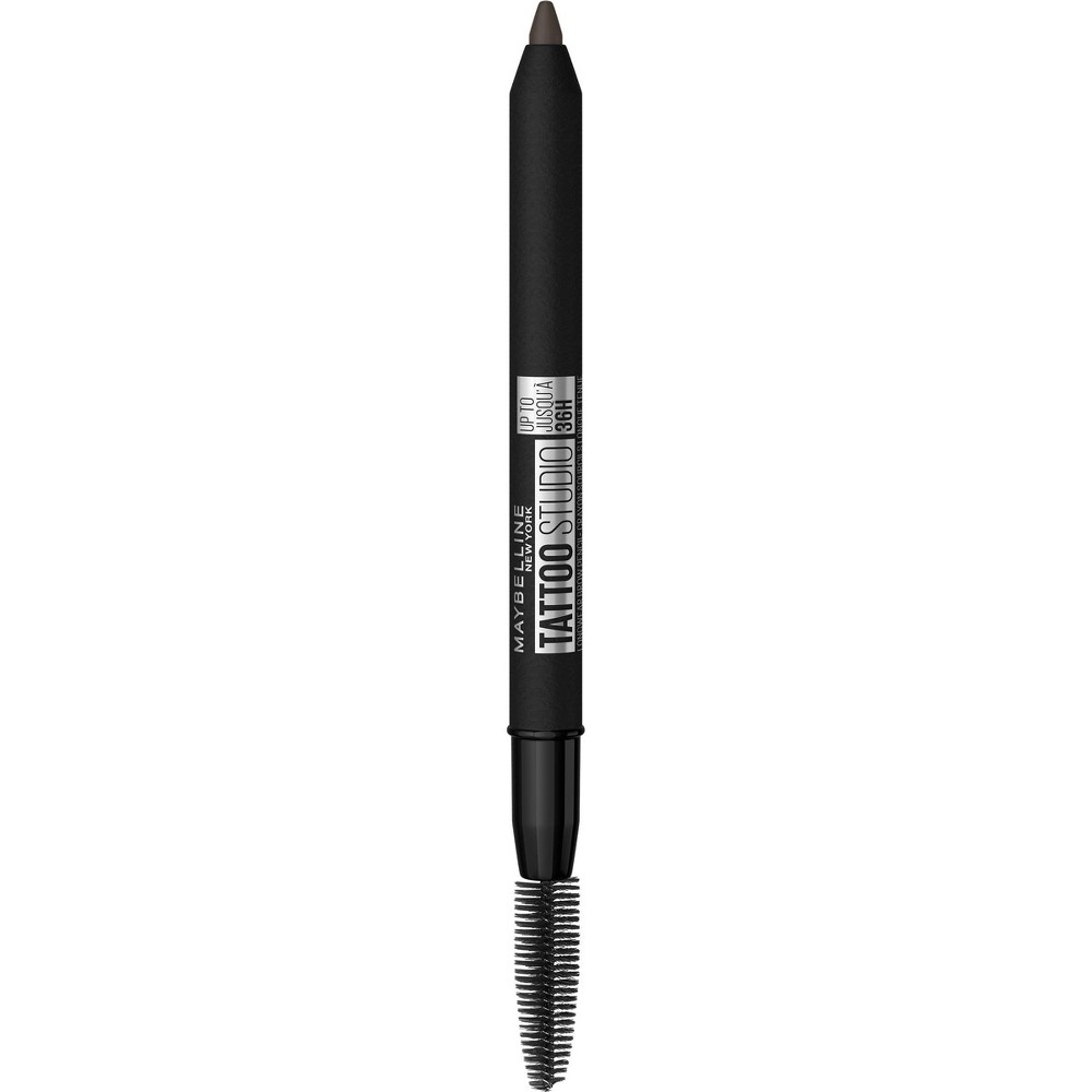 Photos - Eye / Eyebrow Pencil Maybelline Tattoo Studio 36H Pigment Waterproof Brow Pencil - 262 Black Waterproof Brown - 0.026oz 262 Black Brown 