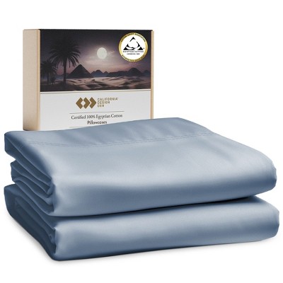 Luxury 100% Cotton Pillow Cases Set of 2, Sateen Weave, Soft, Breathable & Cooling Pillow Cases
