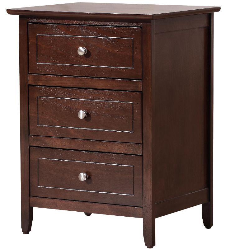 Passion Furniture Daniel 3-Drawer Nightstand (25 in. H x 19 in. W x 15 in. D), 2 of 8