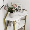 CAVINAS Bookcases for Living Room 4 Tier Corner Open Shelf Bookcase Freestanding Shelving Unit for Office, Kitchen - 3 of 4