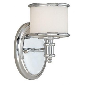 Vaxcel Carlisle 1 - Light Vanity in  Chrome - 1 of 4