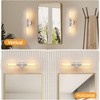 DAKAFUL Industrial Double Wall Sconce,E26 Vertical/Horizontal Wall Light with Glass Shades for Bathroom Mirror/Hallway/Bedroom - 4 of 4