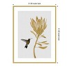 Amanti Art Hummingbird a Flower I by Orara Studio Wood Framed Wall Art Print - 3 of 4