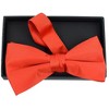 Young Boy's Pre-tied Adjustable Length Bow Tie - Formal Tuxedo Solid Color - 2 of 3