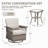 Buenhomino Outdoor Patio All-Weather Wicker Furniture Set - 3 of 4