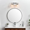 Elegant Lighting Merrick 2 light Chrome and Clear Bath Sconce - 3 of 4