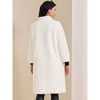 INSPIRE CHIC Women's Fleece Long Button Down Long Sleeve Winter Fuzzy Overcoat - 4 of 4