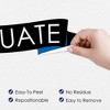 Big Dot of Happiness Blue Graduation Party Photo Backdrop - Wall Decals - 3 of 4