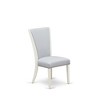 East West Furniture, Set of 2 Upholstered Chair- Parson Chairs Includes Linen White Wood Frame - 3 of 4