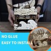 SEVOBAL Building Sets, Hand Whale 3D Wooden Music Box Puzzle DIY Craft Assembly Model, Multicolor, 10.63"*7.48"*0.98" - 4 of 4