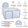 GOTGELIF 47"x47" Starry Print Baby Playpen Portable Playard with Basketball Hoop - 2 of 4