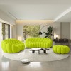 WJSHome Bubble Sofa Curved Couch Set, Breathable Mesh Fabric Modular Sectional Sofa (2 Seater, 3 Seater, Ottoman) - 2 of 4