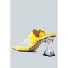 City Girl Buckle Detail Clear Spool Heel Women Sandals - 3 of 4