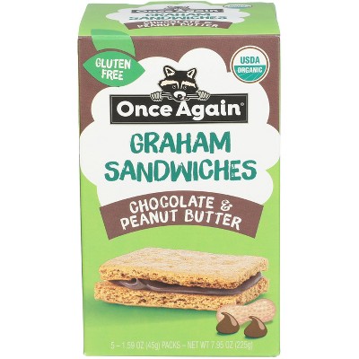 Once Again - Crack Organic Sandwich Pb Chocolate - Case of 6 - 7.95 oz