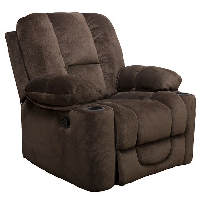 Gannon Glider Recliner Club Chair Chocolate Brown - Christopher Knight Home