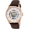 Invicta 22596 Men's Objet D Art White & Silver Skeleton Dial Brown Leather Strap Automatic Watch - 2 of 4