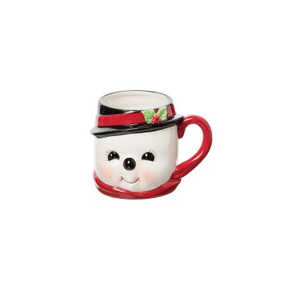 Gallerie II "JACKSON" SNOWMAN Gathered Traditions Joe Spencer Figurine 3D Mug w/hat