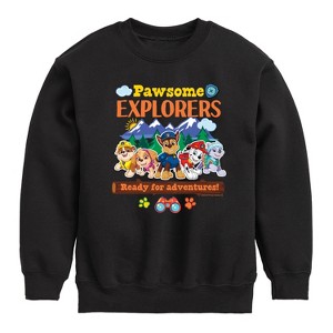 Boys' - Paw Patrol - Pawsome Explorers Graphic Long Sleeve Fleece Sweatshirt - 1 of 4