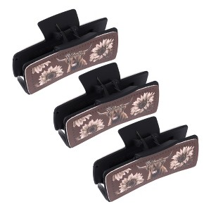 Unique Bargains Women's Highland Cattle Hair Clips 3 Pcs - 1 of 4