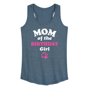 Women's - Barbie - Mom of The Birthday Girl Graphic Racerback Tank - 1 of 4