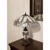 Amora Lighting Tiffany Style Floral White Double Lit Table Lamp 23" High - 2 of 3