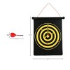 Toy Time Kids' Magnetic Roll-up Dart Board and Bullseye Game with Darts - Red/Yellow - 4 of 4