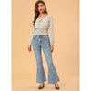 INSPIRE CHIC Women's High Waist Slash Pocket Wide Leg Denim Jeans - image 3 of 4