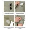 Clearlove Men's UPF 50+ Sun Protection Fishing Shirt Long Sleeve Button Down Travel Work Shirt with Pockets Quick Dry - 4 of 4