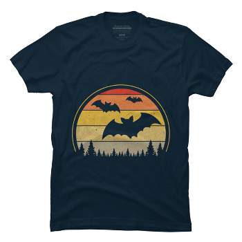 Men's Design By Humans Vintage Retro Vampire Bats Halloween Costume By Chos T-Shirt