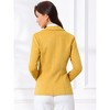 INSPIRE CHIC Women's Lapel Collar Long Sleeve Faux Suede Work Office Blazer - 3 of 4