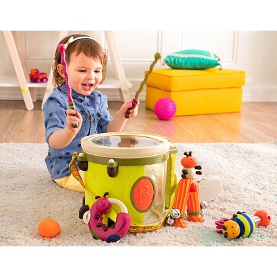 B. toys Toy Drum Set 7 Instruments - Parum Pum Pum, image 4 of 7 slides