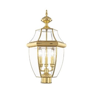 Livex Lighting Monterey 3 - Light Lantern in  Polished Brass - 1 of 1