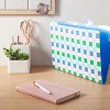 U Brands 6 Pocket Open Top Expandable File Folder Old Money Prep Checkered - 2 of 4