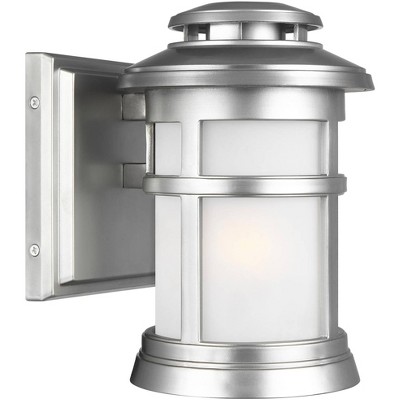 Generation Lighting Newport 9" Brushed Steel Outdoor Wall Light
