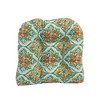 Blazing Needles, 19-inch U-Shaped Spun Polyester Outdoor Tufted Dining Chair Cushion - 2 of 2