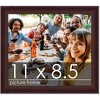 PosterPalooza | Photo Size Linear Brown Picture Frame - UV Acrylic, Foam Board Backing, Hanging Hardware - 2 of 4